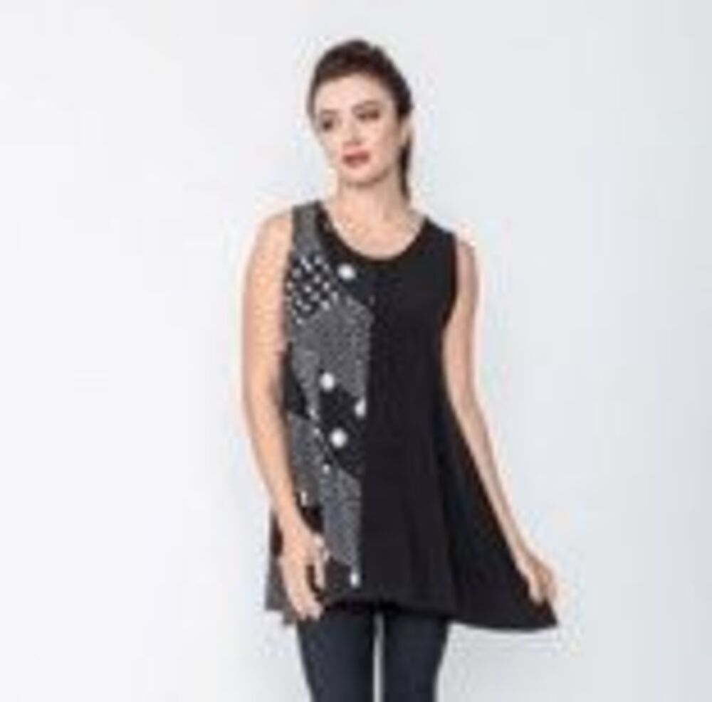 ICβCollection Polka Dot Sleeveless Tunic